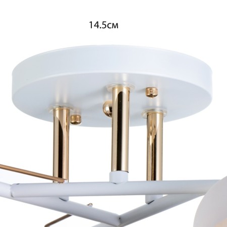 Adelela chandelier 3he27 40W white-gold 44x44x24 cm Bayerlux-6