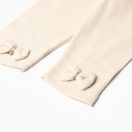 Kit for girls (longshit/pants), beige color, height 68 cm-4