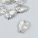 Decor for creativity Metal "Evil on a branch" set 6 pcs silver 1.8x2.9 cm