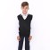 School vest for a boy, color black, height 122-128 cm