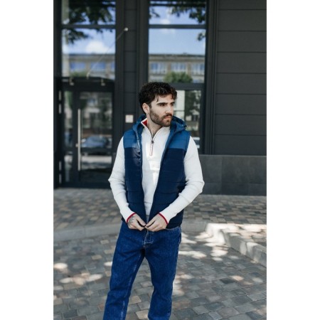 Male ise vest, size 48, blue color, blue-1