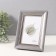 Photo frame plastic 10x15 cm "Gabriel" gray with silver strip 2.2x14x19 cm