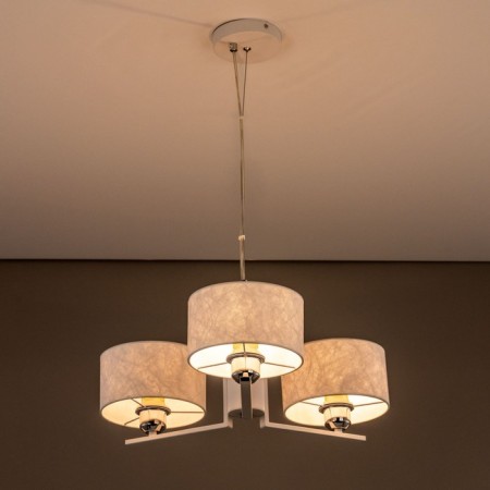 Suspended chandelier Citilux "Tilda" CL469130, 55x55x30 cm, 3x75W, E27, white color-13