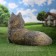 Garden figure "Wolf lies" 43x60x43cm