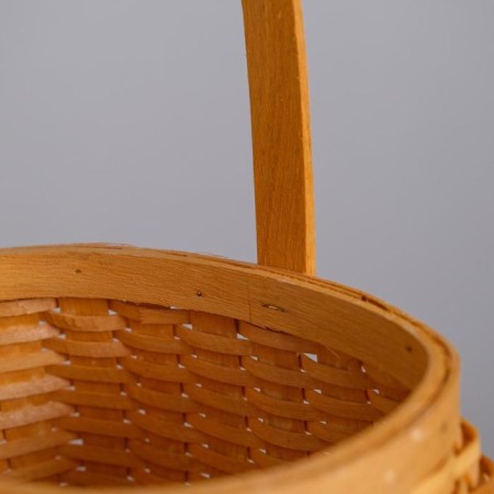 Wicker basket, sequoia, 17.5x15x11.5/23.5 cm, honey-2