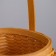 Wicker basket, sequoia, 17.5x15x11.5/23.5 cm, honey