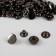 Installation button, alpha (S-shaped), d = 15 mm, black nickel color