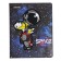 Universal diary for grade 1-11 Astronaut, solid cover, artificial leather, foam rubber, lies, 80 g/m2
