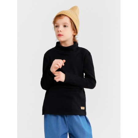 Baby Minaku turtleneck, black color, height 158 ​​cm-4