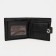 Male purse for magnet, department for bills, for maps, for coins, black color