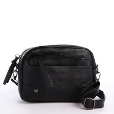 Bag Cross-Bodi with a zipper, black color