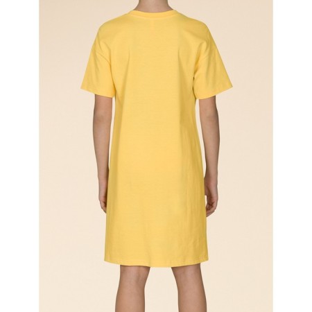 Ночная сорочка для девочек, рост 110 см, цвет жёлтый-1