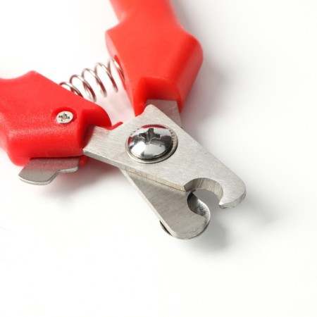 Small side claws with straight handles, a hole of 9 mm, red-2