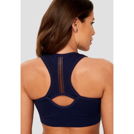 Women's bras, size S, dark blue color-3