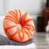 The bathtub bomb "Donut with sprinkling", 90 gr, white-orange, tangerine