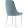 STULL OF THE METALAL CARA Kora Metal/velor, White/Blue 47x57x89 cm