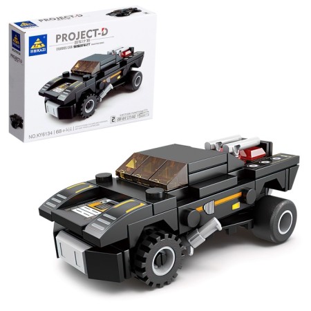 Block designer for boys "Race No. 2. Powerful motors ", 68 parts