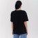 Female T-shirt, black color, ONE SIZE (42-46)
