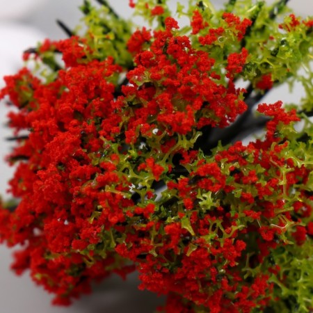 Artificial plant for creativity plastic "Fiery tree" 9 cm-3