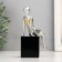 Book holder "Girl in Cuba" silver 12x11.5x18 cm