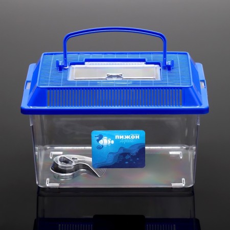 Carriage is rectangular, 21.3 x 14 x 14.5 cm, blue-1