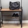 Hall of Sofia 1841 × 345 × 721 mm, with a shoe, with hooks, floor, rustic brown, black