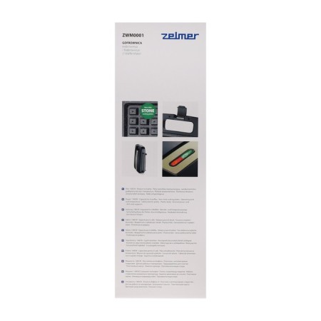 Sandwich Zelmer ZWM0001, 1400 W, anti -stick coating, black-8