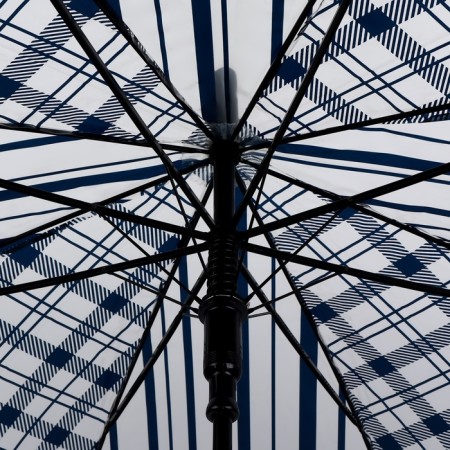 Umbrella - a semiautomatic “cage” cane, 8 spokes, r = 54 cm, black color-6
