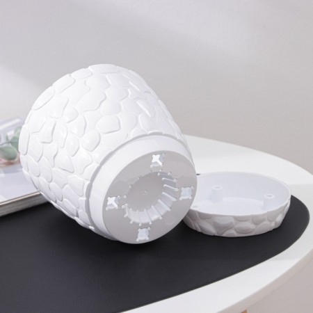 Pot with the pallet "pebbles", 1.6 l, white color-2