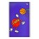 Notepad A6, 24 sheets in a cage on a clip "Boys", cover Cover Cardboard, Block 60 g/m2, mix