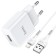 Nice charger Hoco N9, USB - 2.1 A, Lightning 1 m, white cable