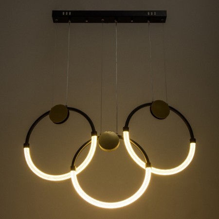 Bayerlux lamp "Olendal" LED 45W black and gold 62x5x44-150 cm-2