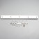 The base for the lamp "Linear-5" white 60x5x2cm