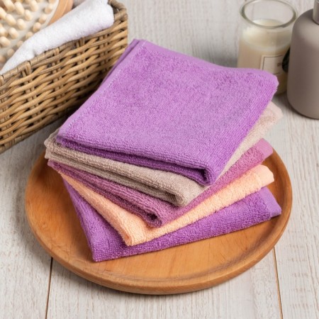 Set of terry napkins "Sweet Home" 30x30 cm -5pcs, 100% HL, 340g/m2-1