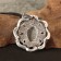 The amulet "Yarilo-Sole", metal pudter, art casting, d = 4 cm
