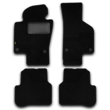 Standard salon mats for Volkswagen Passat (B6) automatic transmission 2005-2010, sedan, 4 pcs., Textile