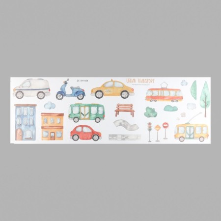 Sticker Plastic Interior Color "City Transport" 30x90 cm