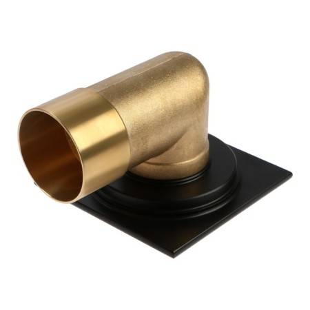 Gag Aflorn AF20510F-10, 100x100 mm, horizontal, brass, black-2