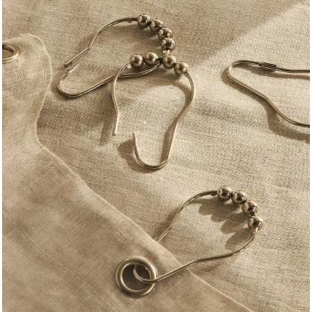 A set of hooks for curtains of the share, 12 pcs, chrome color-1