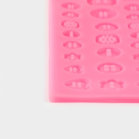 Mold "buttons", silicone, 21.3 × 10.6 cm, color mix-4