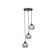 Suspended Ambrella Light, Modern, TR3541, 3HE27, Black Color