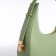 Bag Women's Baget with a zipper, green color