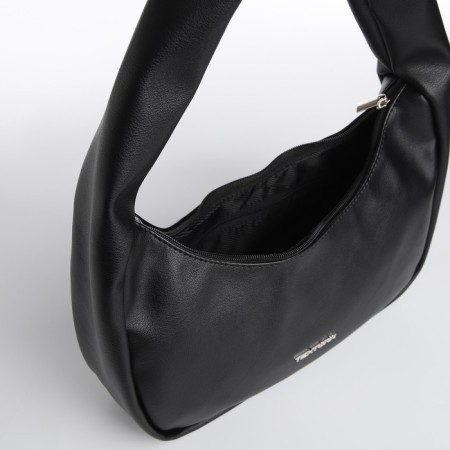 Women's bag Textura, baguette, small size, black color-7