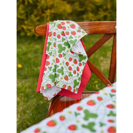Kitchen towel Sweetheart, size 45x60 cm, red color