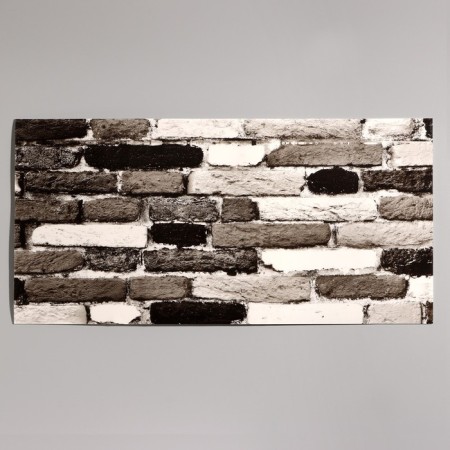 Self-adhesive panel 60*30cm black and white brick