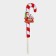 Topper decorative cane "Grandfather Frost on the sled" 16.7x67.5 cm