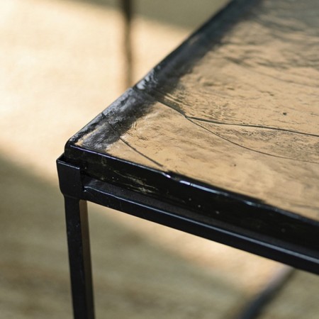 MAYEN FROSTED coffee table, 500 × 410 × 530 mm, black color-3
