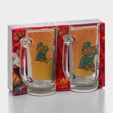 A set of beer mugs 