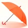 Walking umbrella semi -automatic d = 90 cm, orange color