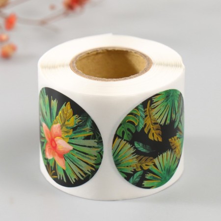 Stick Paper "Cheetah" embossing gold d = 3.8 cm 252 pcs in roll-5